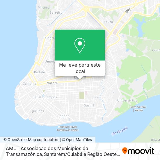 AMUT Associação dos Municípios da Transamazônica, Santarém / Cuiabá e Região Oeste do Pará mapa