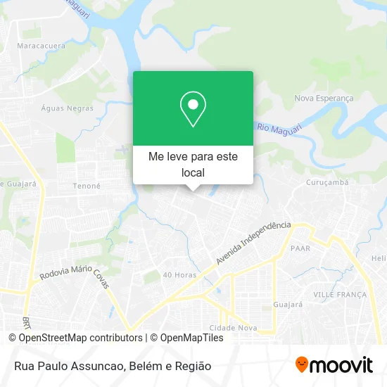 Rua Paulo Assuncao mapa