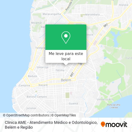 Clínica AME - Atendimento Médico e Odontológico mapa
