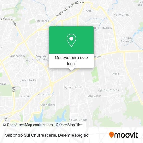 Sabor do Sul Churrascaria mapa