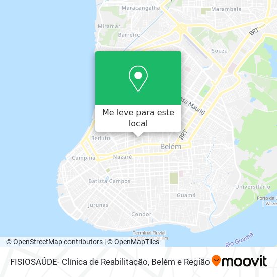 FISIOSAÚDE- Clínica de Reabilitação mapa