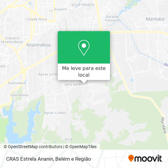 CRAS Estrela Ananin mapa