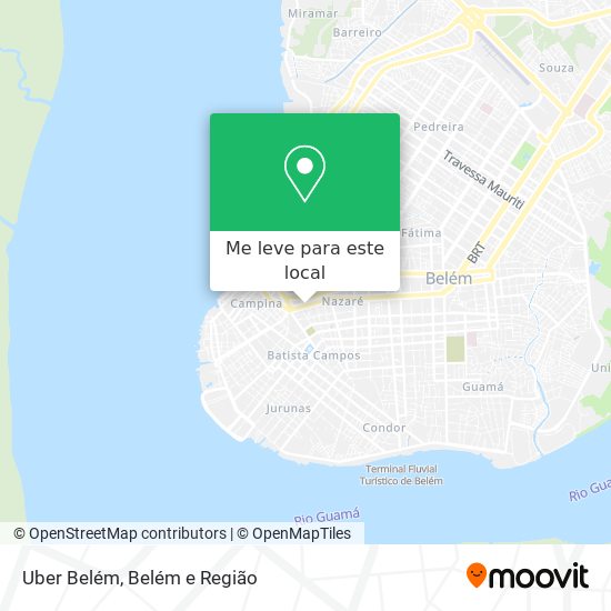 Uber Belém mapa