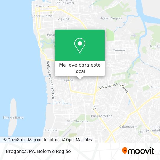 Bragança, PA mapa