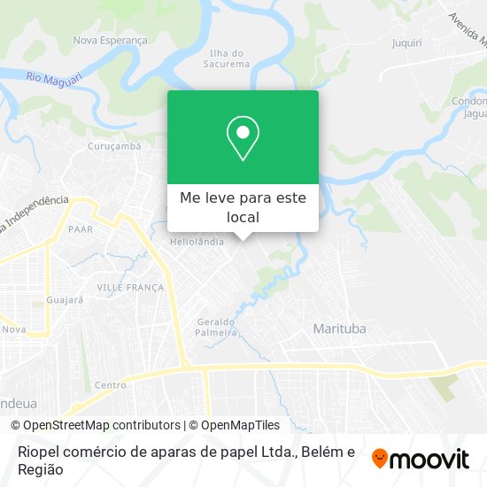 Riopel comércio de aparas de papel Ltda. mapa