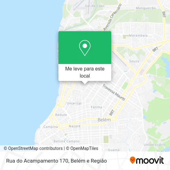 Rua do Acampamento 170 mapa