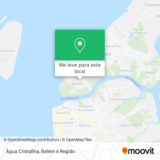 Água Cristalina mapa