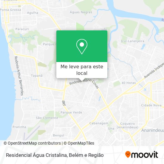 Residencial Água Cristalina mapa