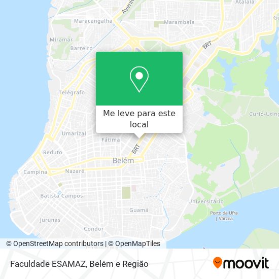 Faculdade ESAMAZ mapa