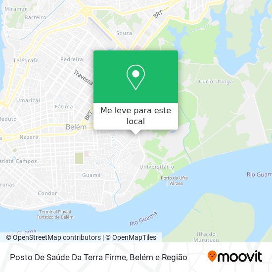 Posto De Saúde Da Terra Firme mapa