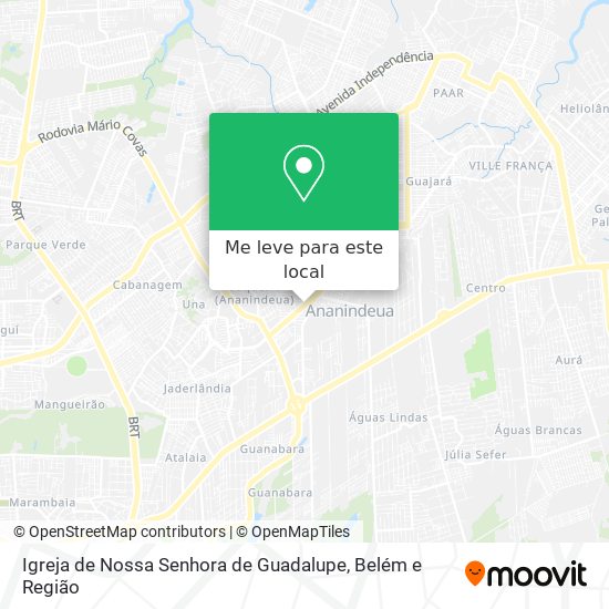 Igreja de Nossa Senhora de Guadalupe mapa