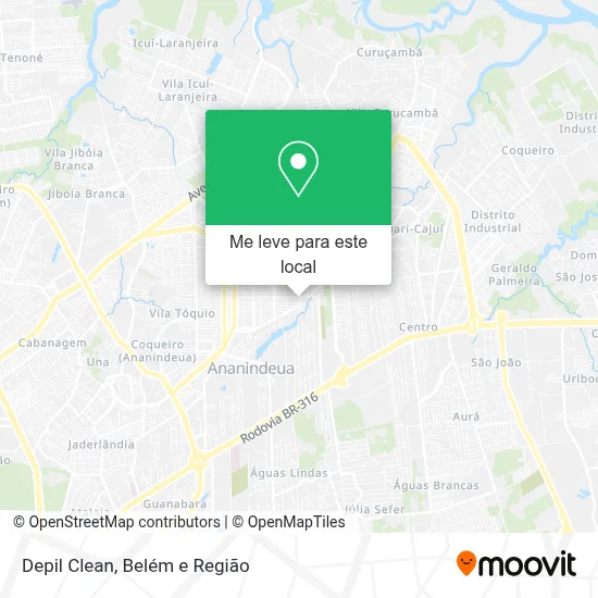 Depil Clean mapa