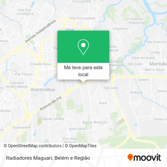Radiadores Maguari mapa