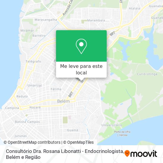 Consultório Dra. Rosana Libonatti - Endocrinologista mapa