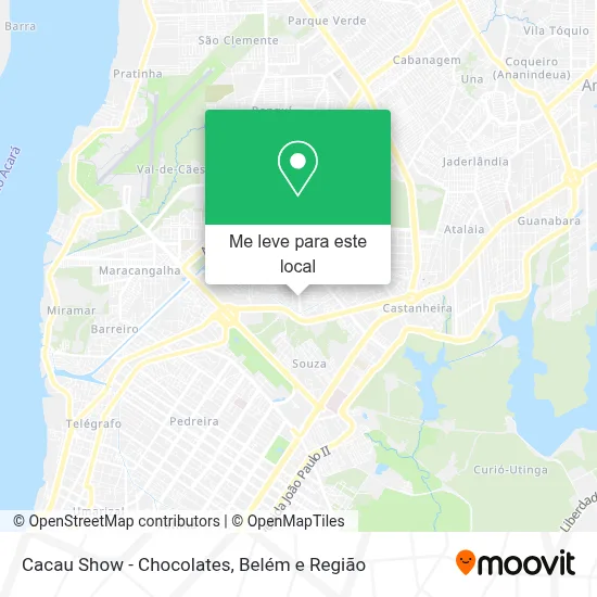 Cacau Show - Chocolates mapa