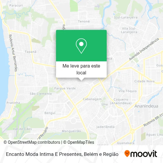 Encanto Moda Intima E Presentes mapa