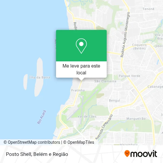 Posto Shell mapa