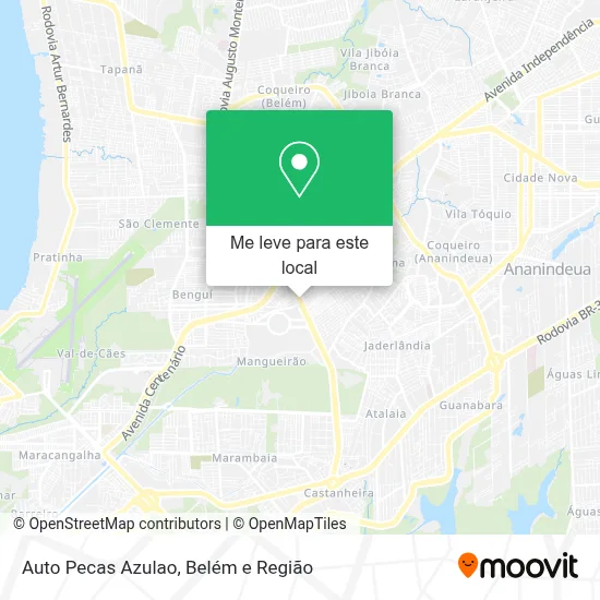 Auto Pecas Azulao mapa