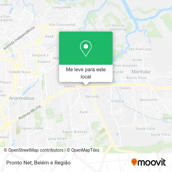 Pronto Net mapa