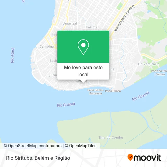 Rio Sirituba mapa