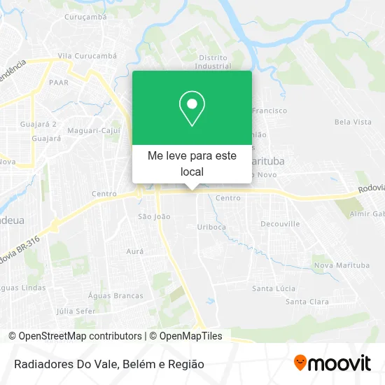 Radiadores Do Vale mapa