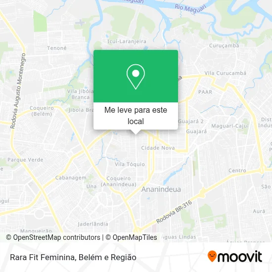 Rara Fit Feminina mapa