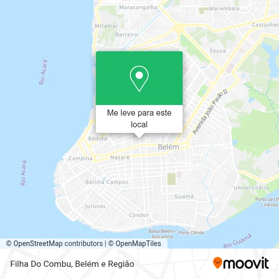 Filha Do Combu mapa