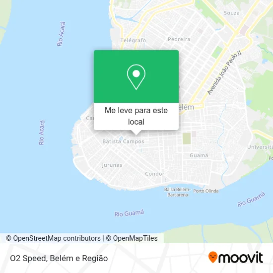 O2 Speed mapa