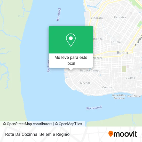 Rota Da Coxinha mapa