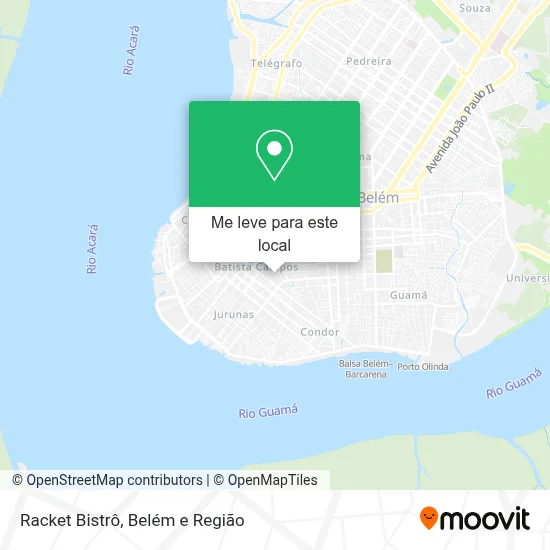 Racket Bistrô mapa