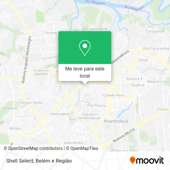 Shell Select mapa