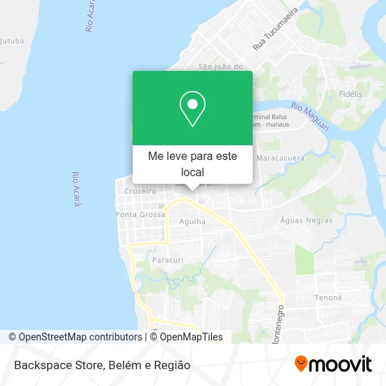 Backspace Store mapa