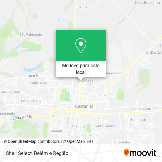 Shell Select mapa