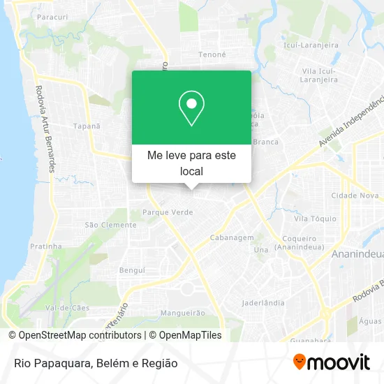 Rio Papaquara mapa
