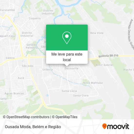 Ousada Moda mapa