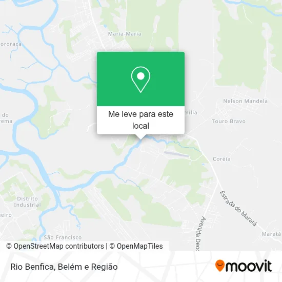 Rio Benfica mapa