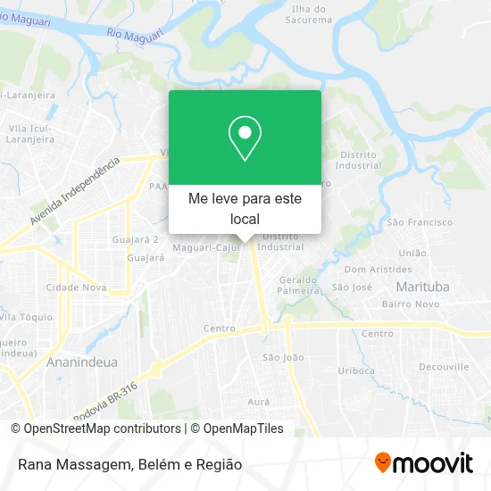 Rana Massagem mapa