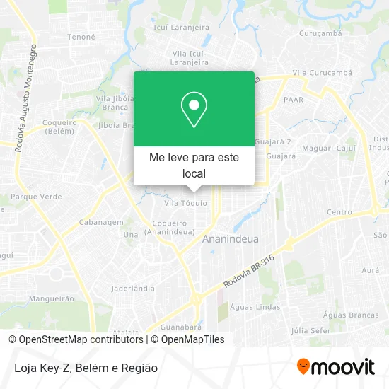 Loja Key-Z mapa