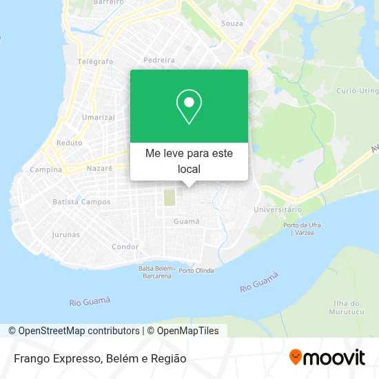 Frango Expresso mapa