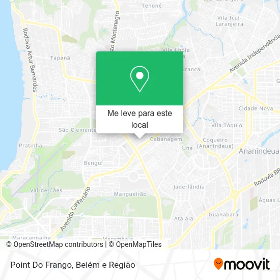 Point Do Frango mapa