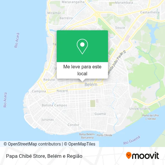 Papa Chibé Store mapa