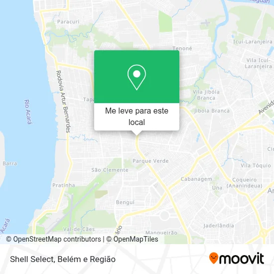 Shell Select mapa