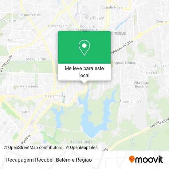 Recapagem Recabel mapa