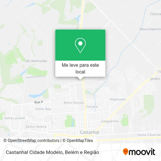 Castanhal Cidade Modelo mapa