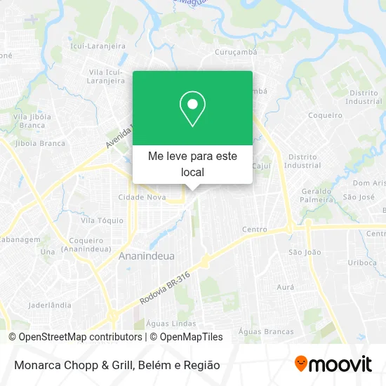 Monarca Chopp & Grill mapa