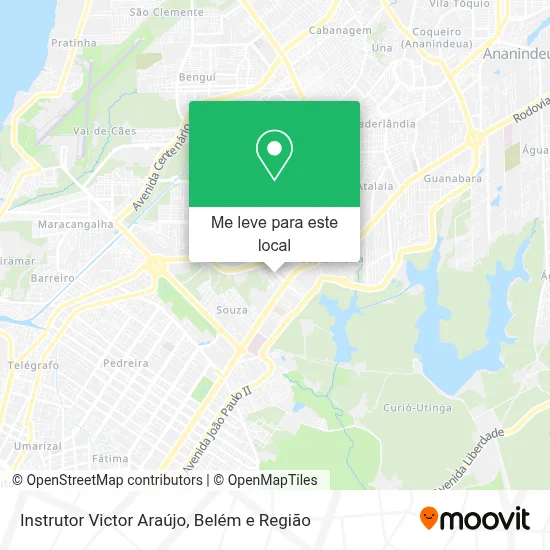 Instrutor Victor Araújo mapa