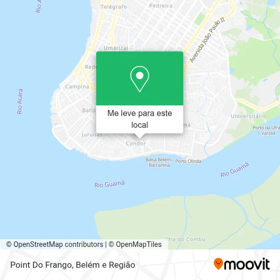 Point Do Frango mapa