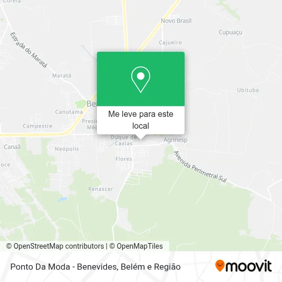 Ponto Da Moda - Benevides mapa