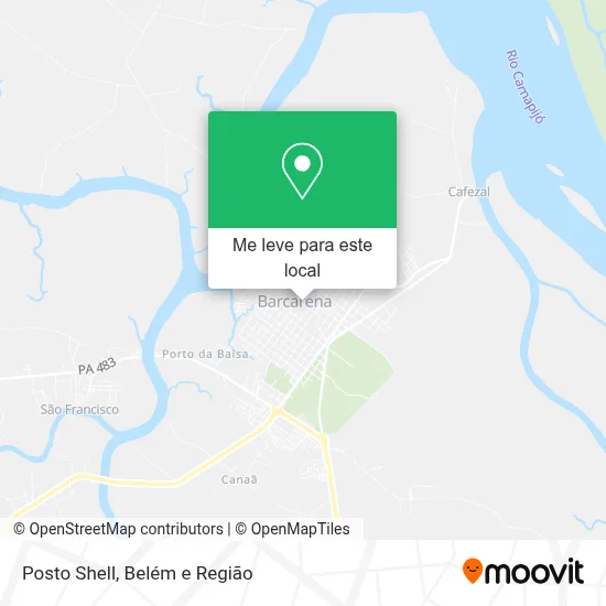 Posto Shell mapa