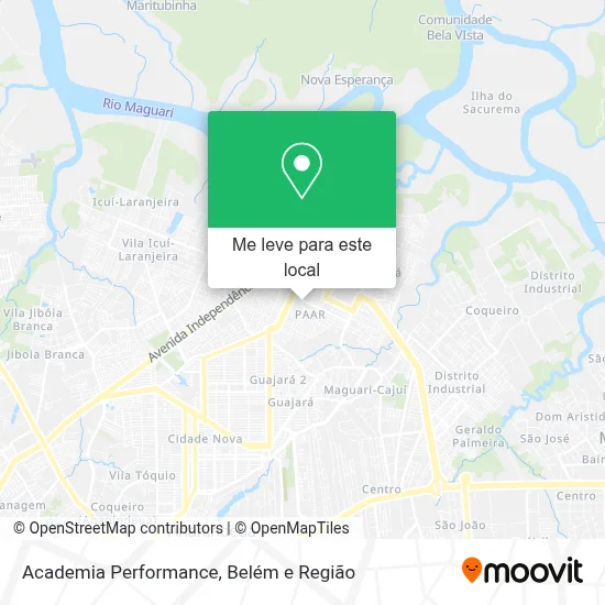 Academia Performance mapa